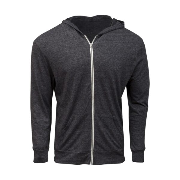 triblend full zip hoodie