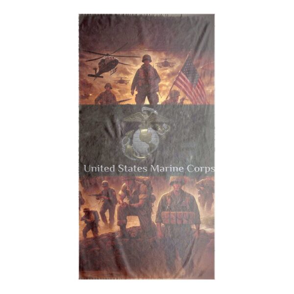 USMC Beach Towel - Beach Towel-35x60