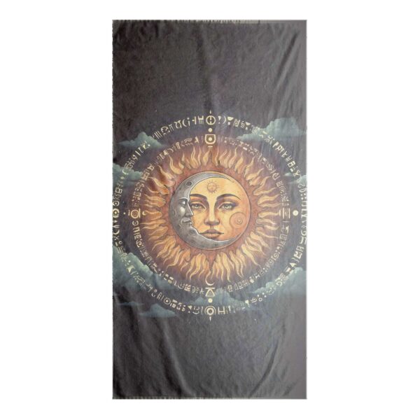 Mother Sun Mr Moon Beach Towel - Beach Towel-35x60