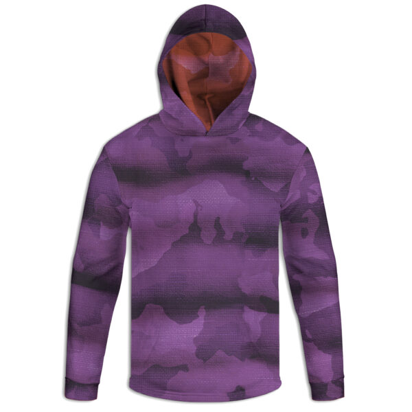 Dark Purple Camo Hoodie (Made in USA) | Handmade Cut & Sew Sublimation