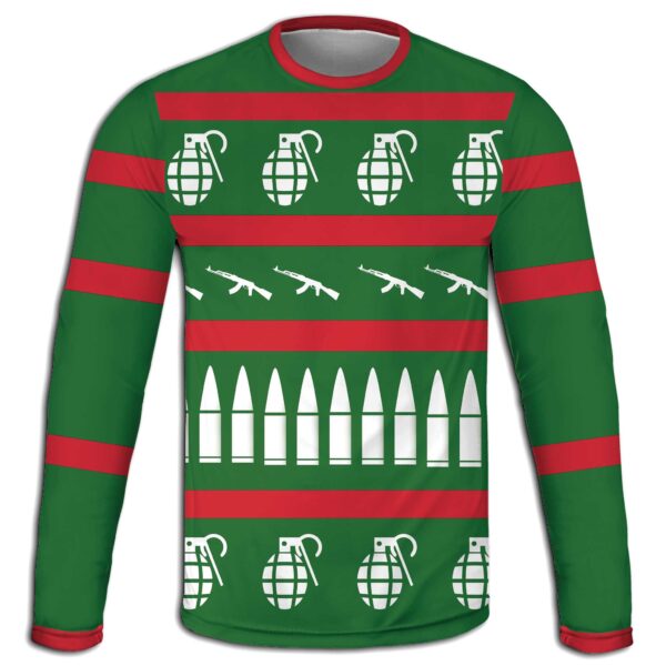 Ugly Sweater Holiday Long Sleeve Shirt – Tactical Edition