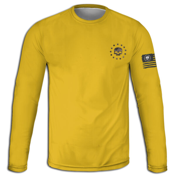 Gadsden Flag Long Sleeve Shirt – Don’t Tread On Me | Patriotic Apparel | Made in USA