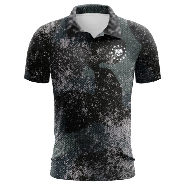 Frosty Black and Green Polo - Polo - Short Sleeve