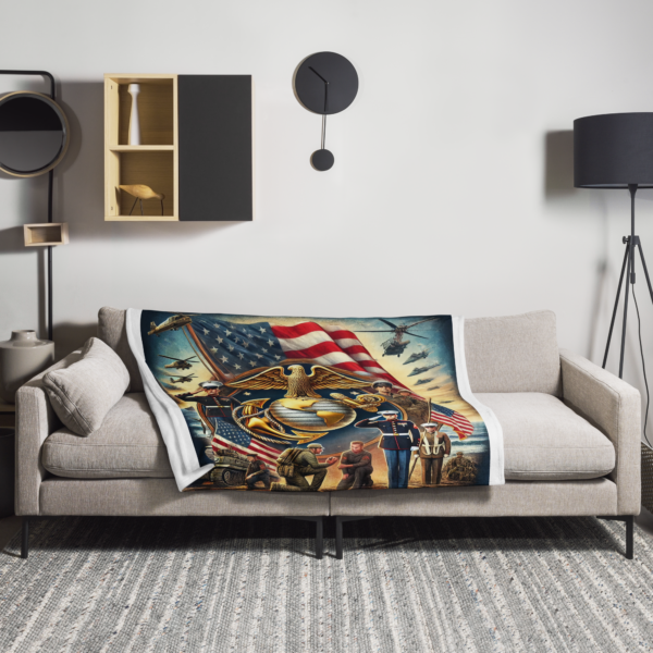 USMC Throw Blanket